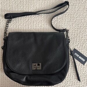 Steve Madden Sleek Black Crossbody Bag